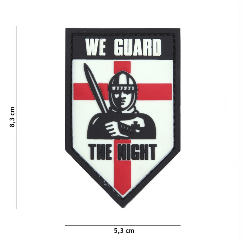 Патчи 3D PVC We guard the night  white/101 INC PRO-LINE