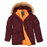 Аляска "Slim Fit N-3B" Maroon/Orange/Alpha Ind