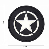 Патчи 3D PVC Allied star black/101 INC PRO-LINE